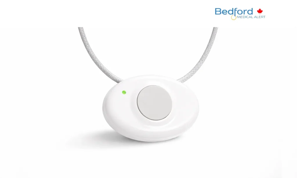 Home Freedom fall detection medical alert pendant with automatic alert technology for senior safety at home in Canada