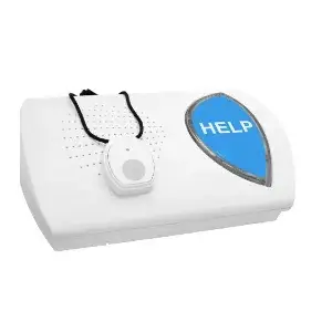 Home Freedom medical alert base unit with HELP pendant, Bedford Medical Alert